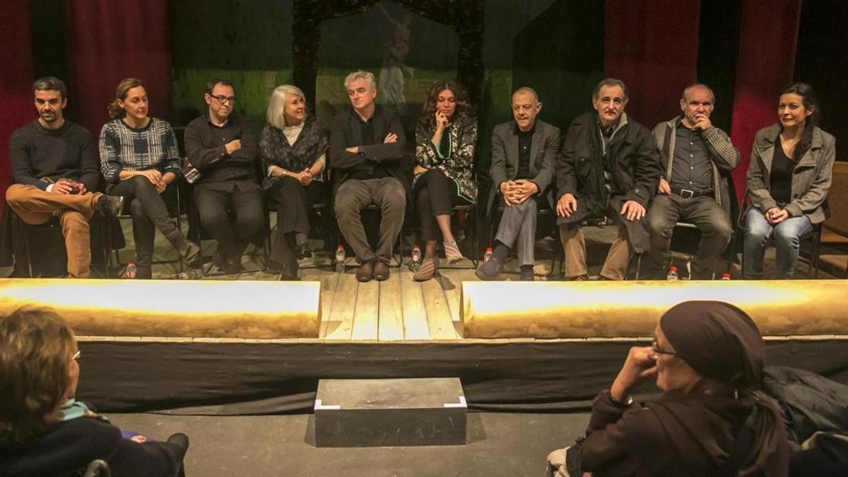 Javier López, Annabel Totusaus, Sergi Belbel, Mercè Managuerra, Guido Torlonia, Carolina Rosi, Llúis Pasqual, Pep Molina, Xavier Capdet y Marta Olivella.