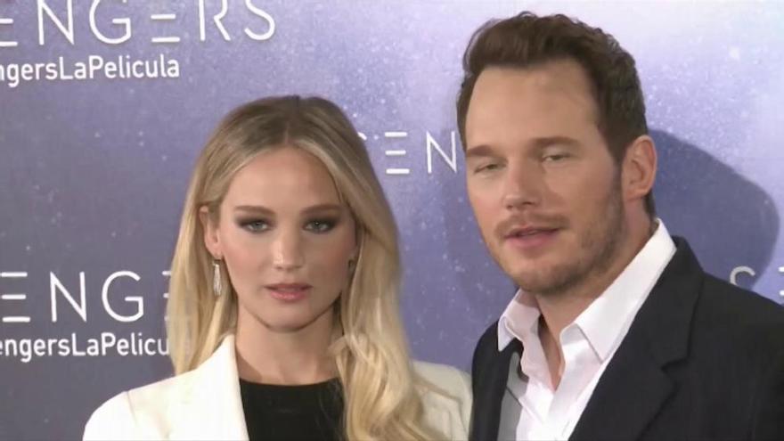 Jennifer Lawrence y Chris Pratt presentan 'Passengers'