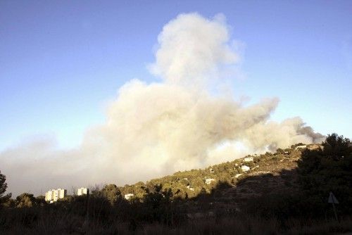 Incendio forestal en Xàbia