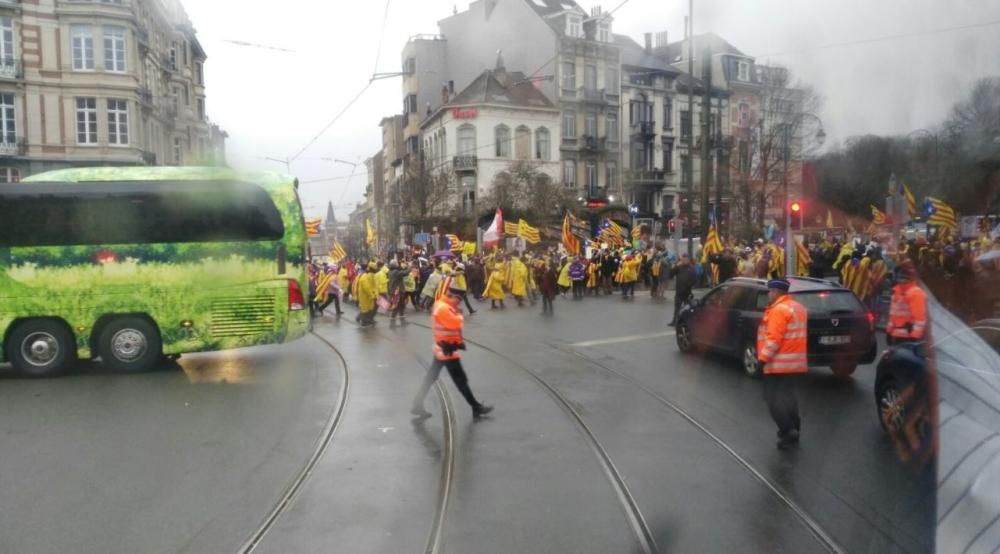 Manifestació independentista a Brussel·les