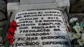 La Junta insta a retirar de la lápida del general Cascajo la referencia de Hijo Predilecto de Córdoba