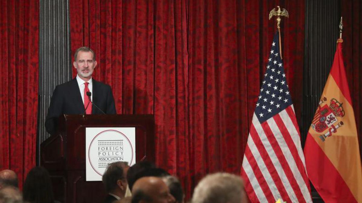 Felipe VI reivindica en Nueva York los valores de la democracia y el atlantismo