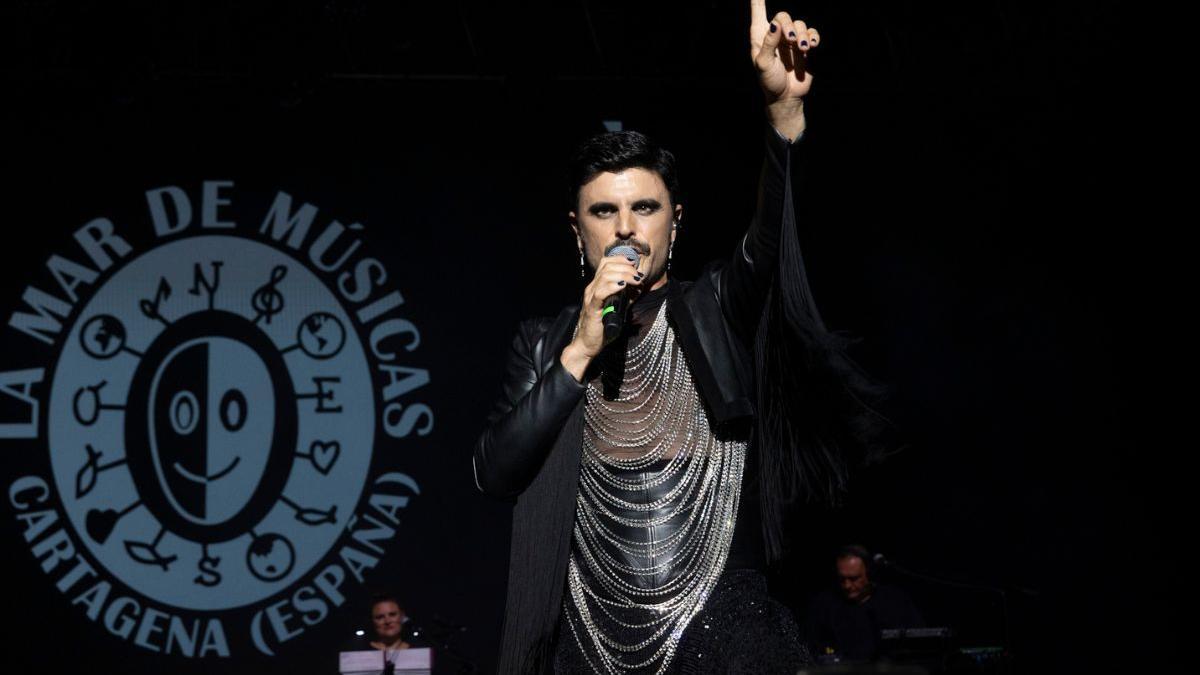 Rodrigo Cuevas, durante su último concierto en Cartagena