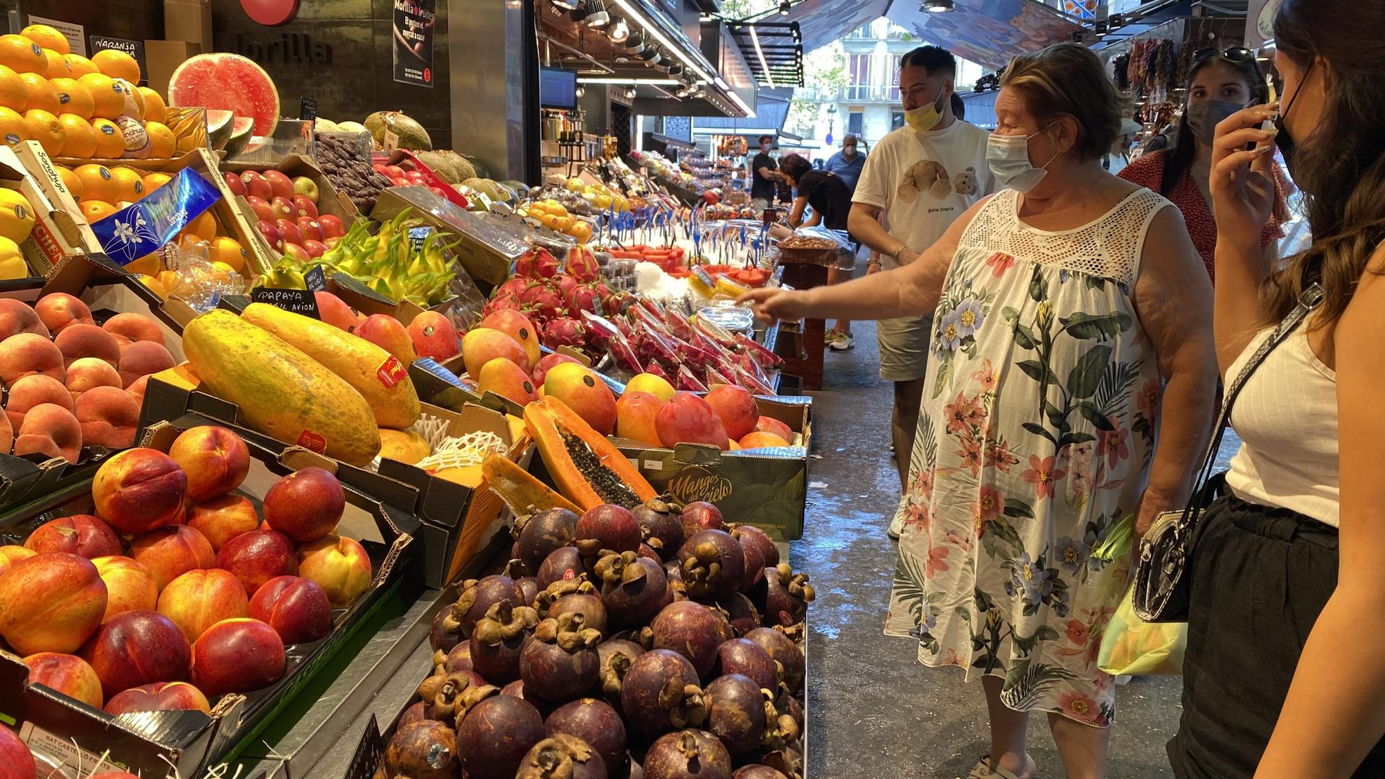 El mercado de la Boqueria de Barcelona.