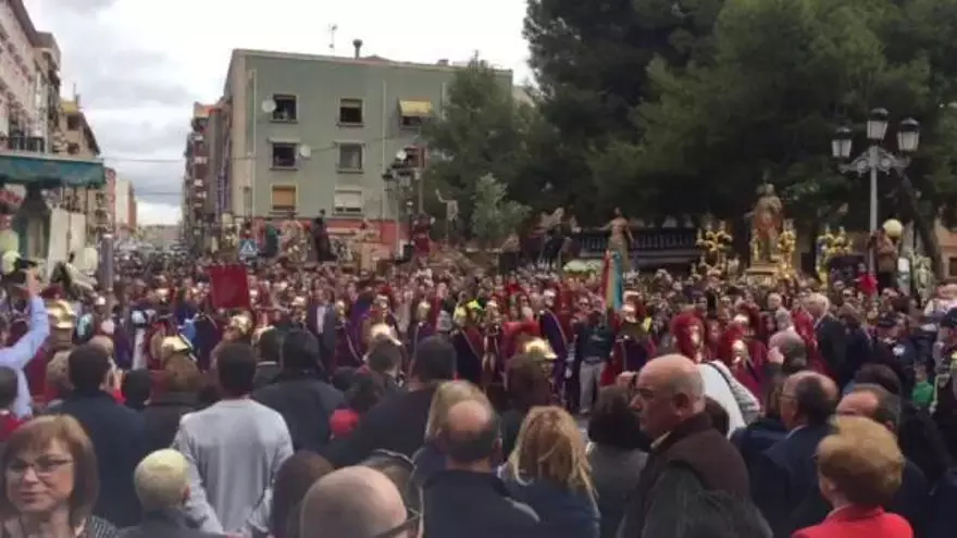 Tradicional Danza del Caracol en el Encuentro entre Jesús y la Virgen en Jumilla