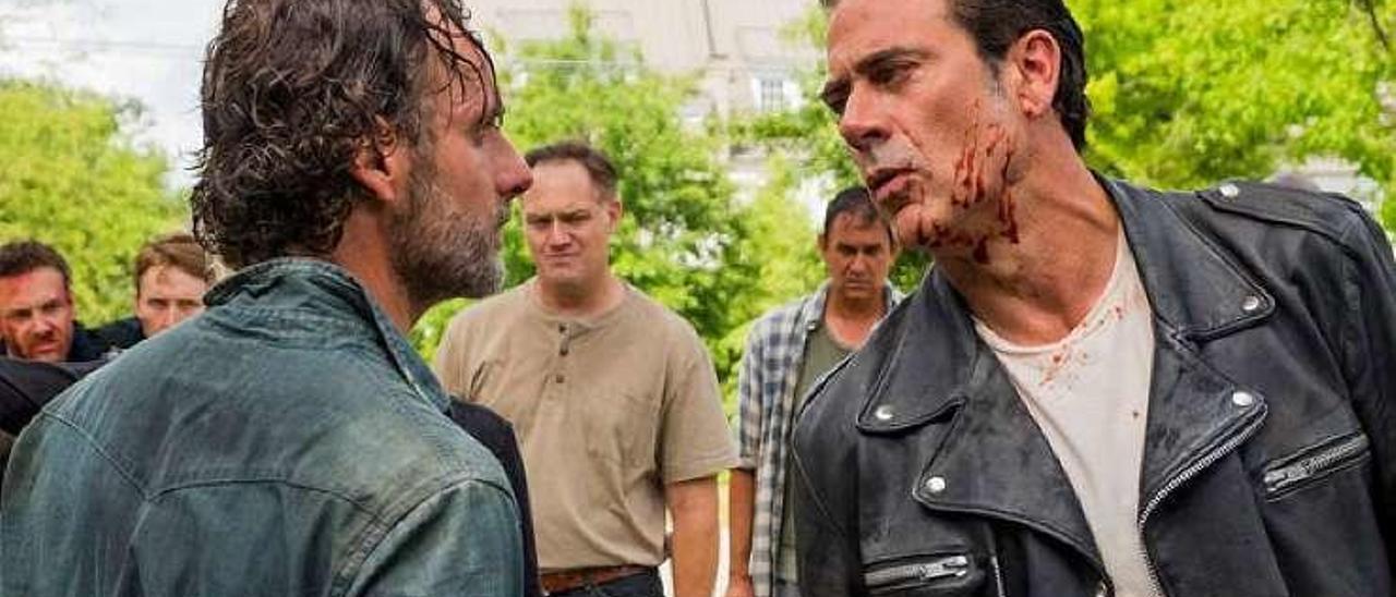 Rick y Negan, en una escena de la serie.