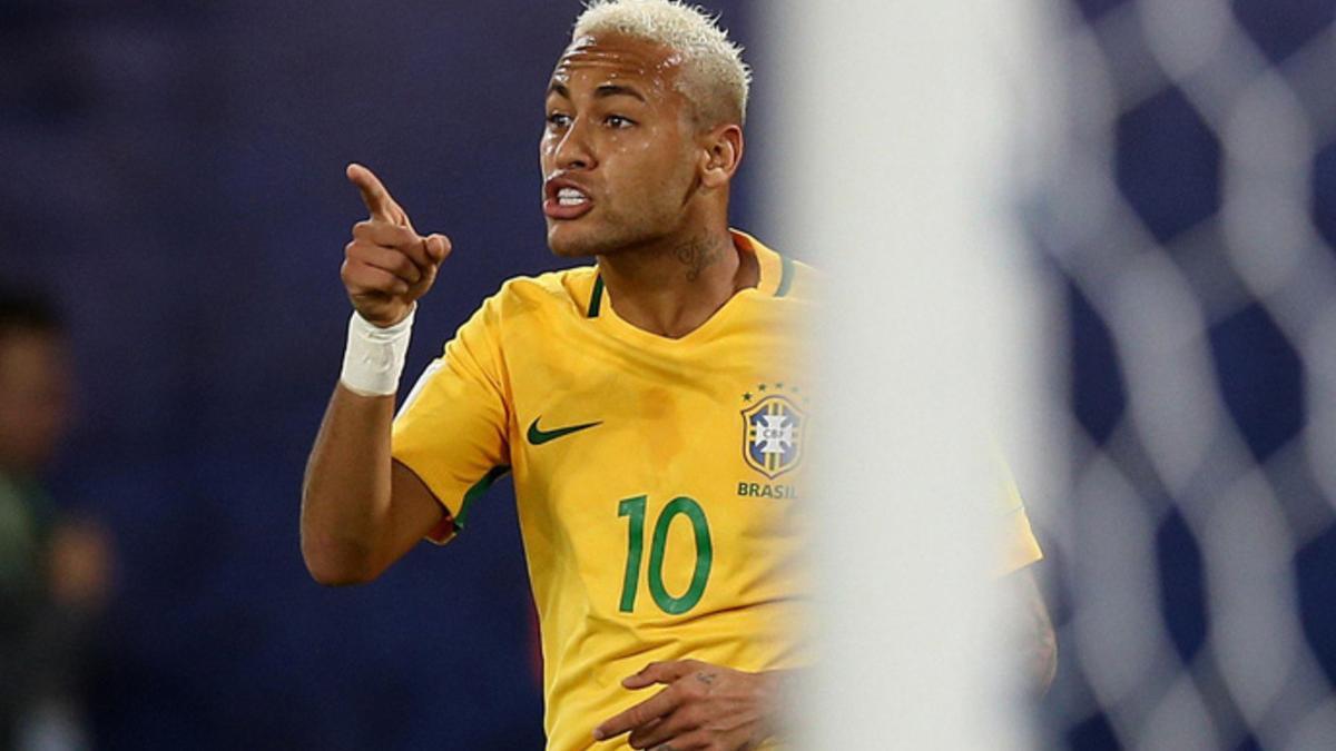 Neymar Junior durante el Brasil-Bolivia de las Eliminatorias del Mundial de Rusia 2018