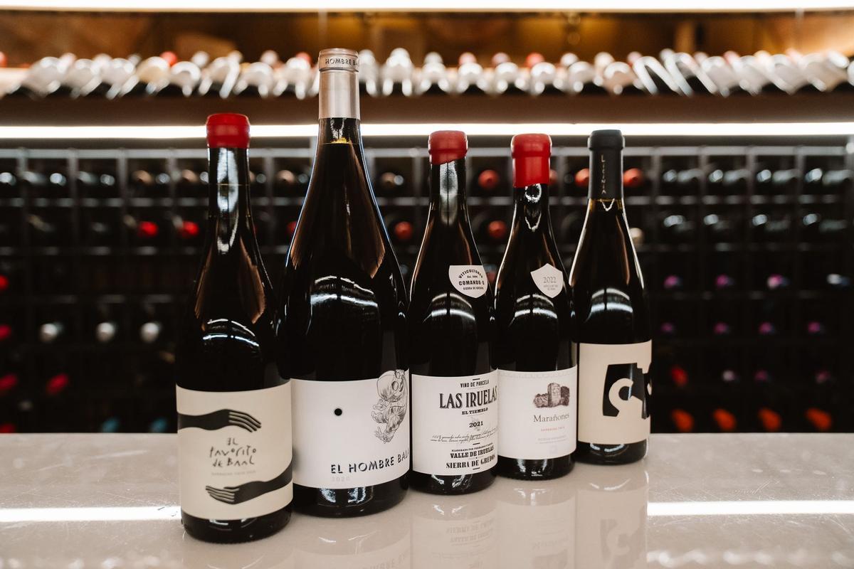 Muestra de algunos de los vinos de Madrid en la bodega de Los Gabrieles.