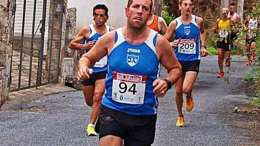 José Enrique Abuín, &#039;El Chicle&#039;, durante una carrera.