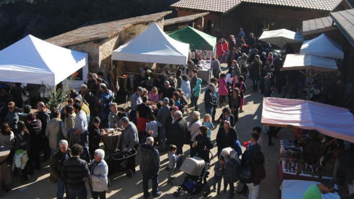 El recinte firal
del Mercat del Trumfo
i la Sal d’Odèn.  AJ ODÈN | ARXIU/RICARD MONSÓ