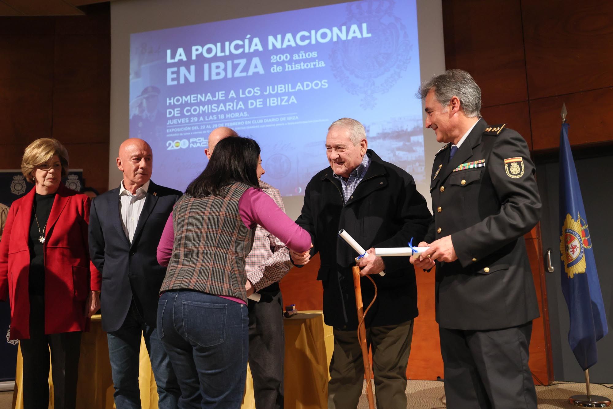 Homenaje de la Policía Nacional de Ibiza a sus jubilados