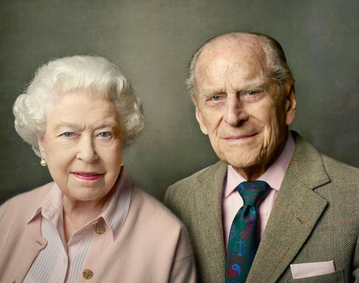 La Reina Isabel II y el Duque de Edimburgo en un retrato