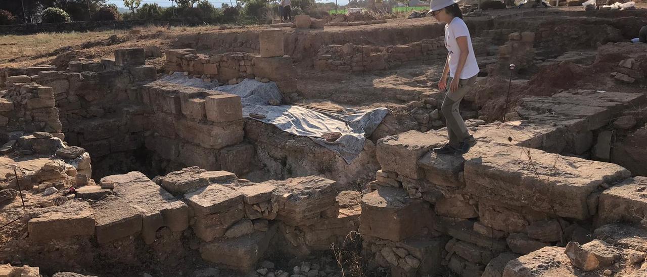 Una imagen de la zona de las tabernas de Pollentia.