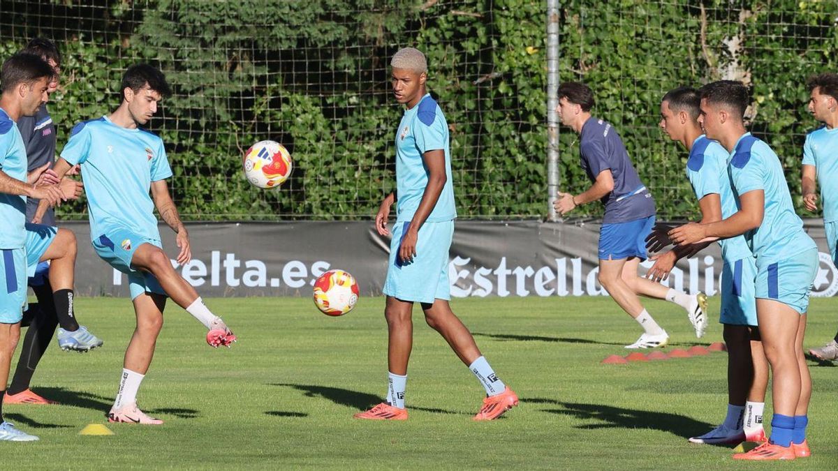Imagen del primer entrenamiento del Gran Peña. |