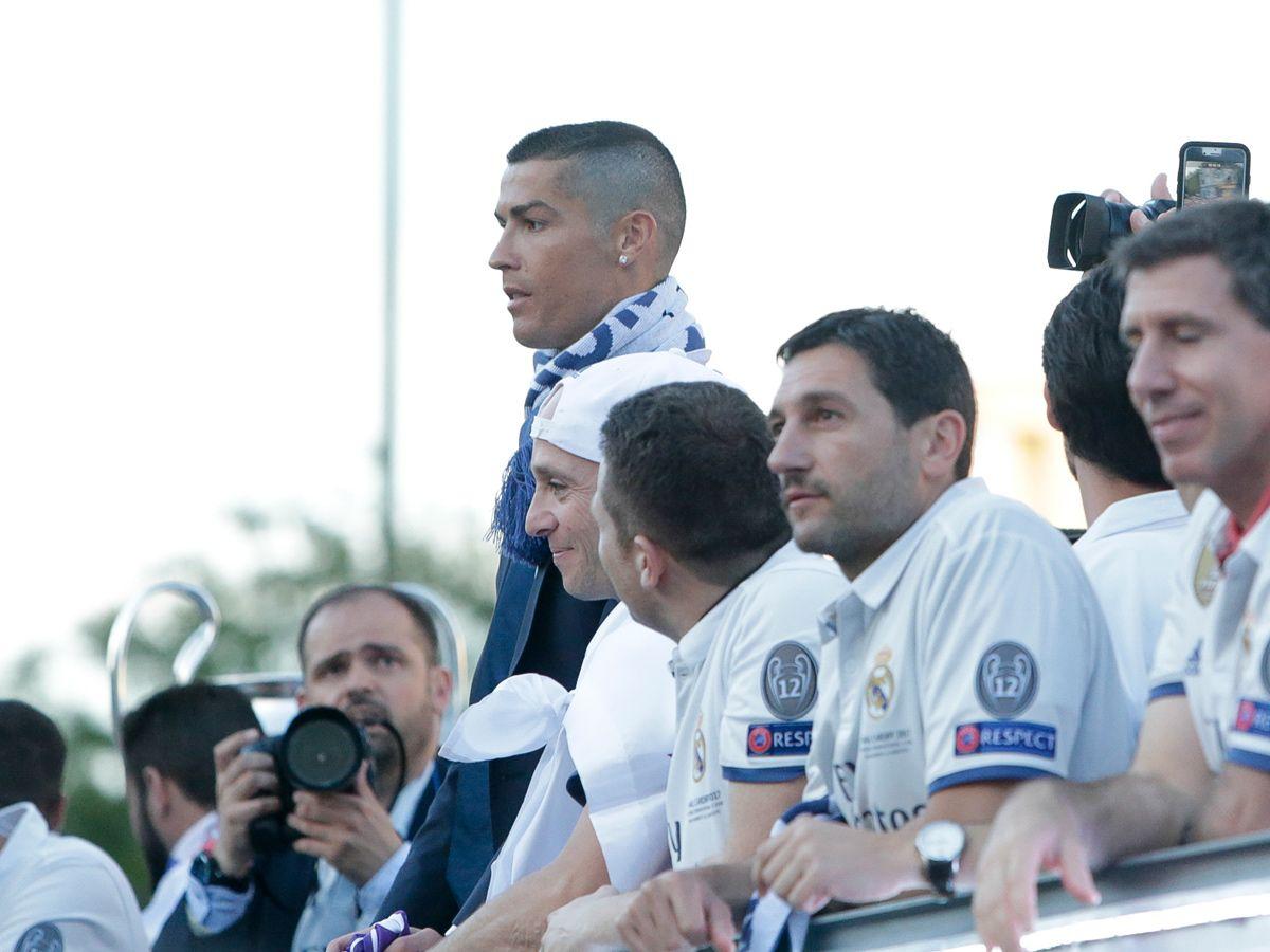 Cristiano Ronaldo en la Cibeles