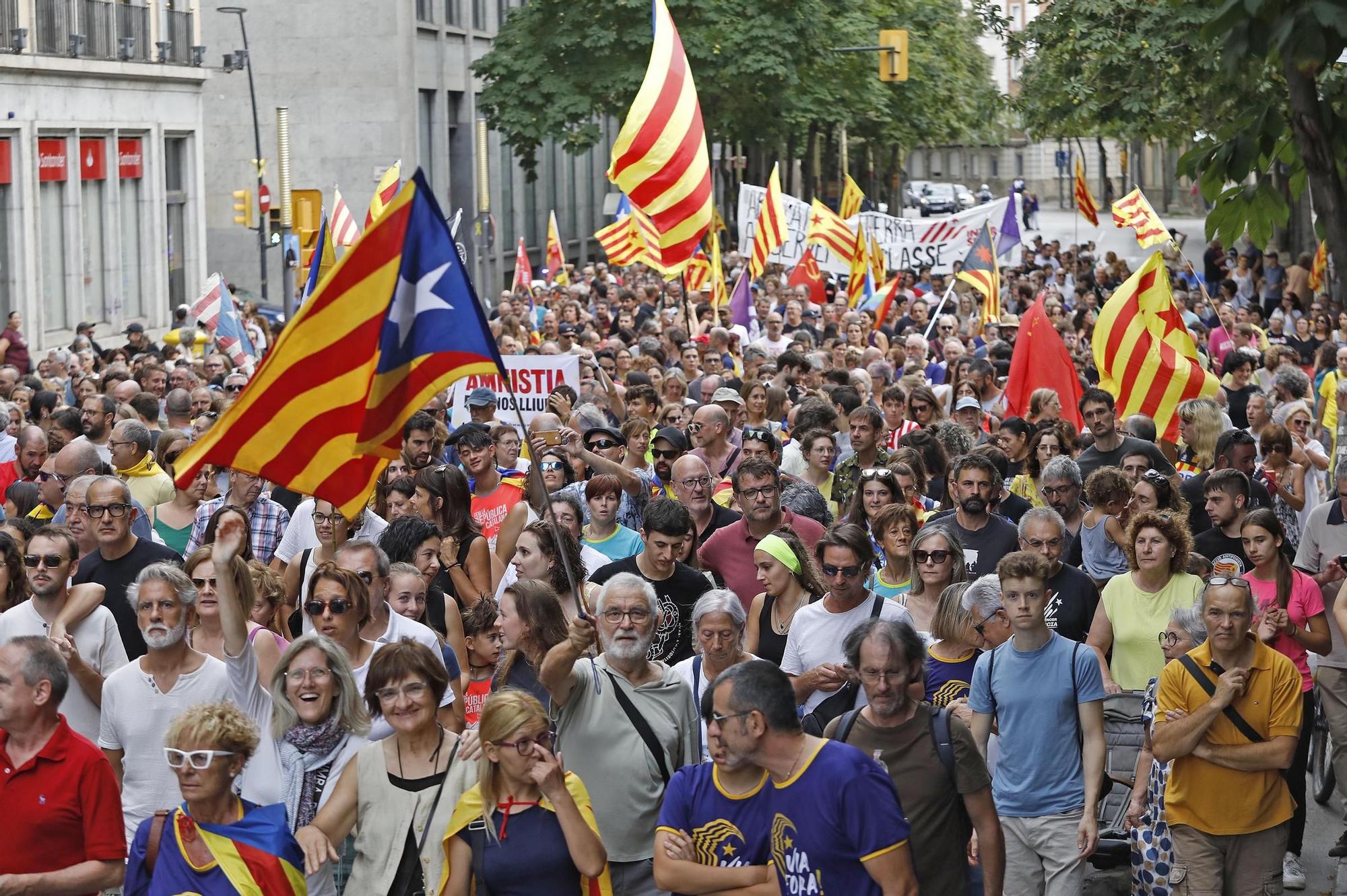 La manifestació de Girona de la Diada, en imatges