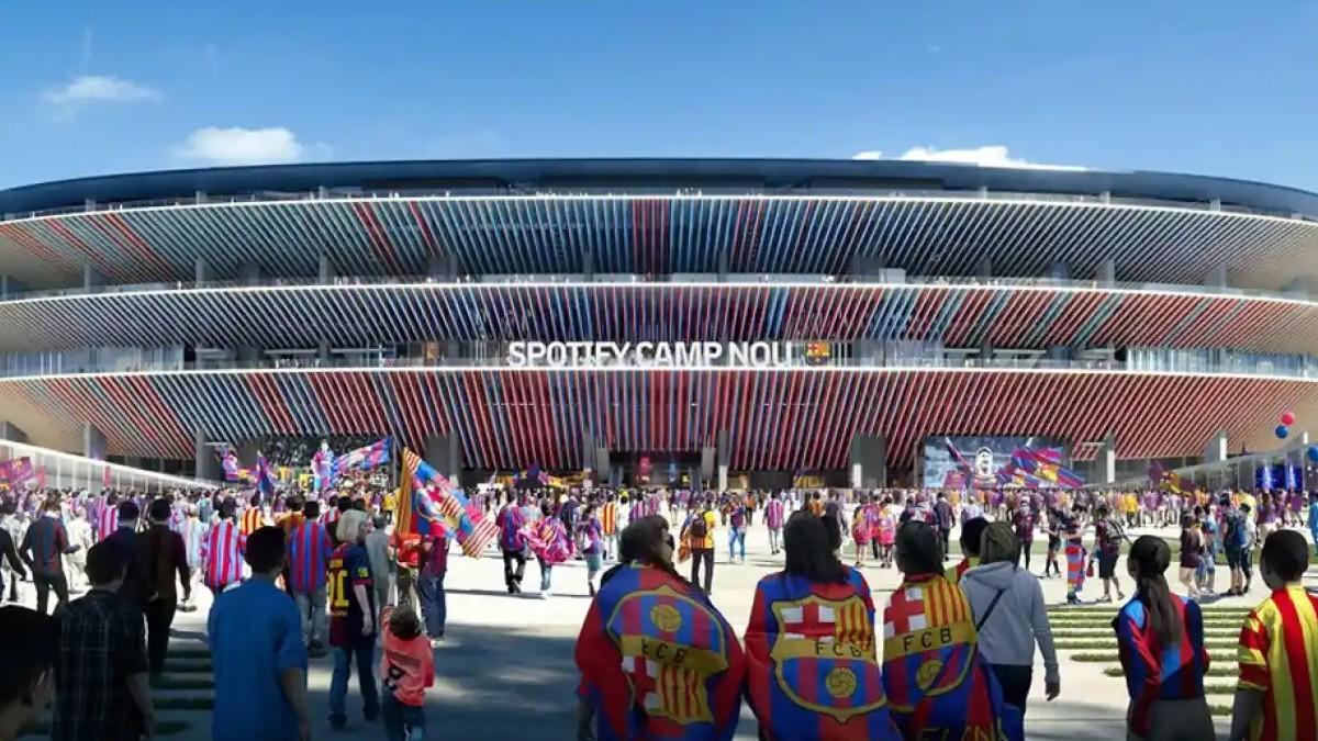 Render del futuro nuevo Camp Nou una vez acaben las obras