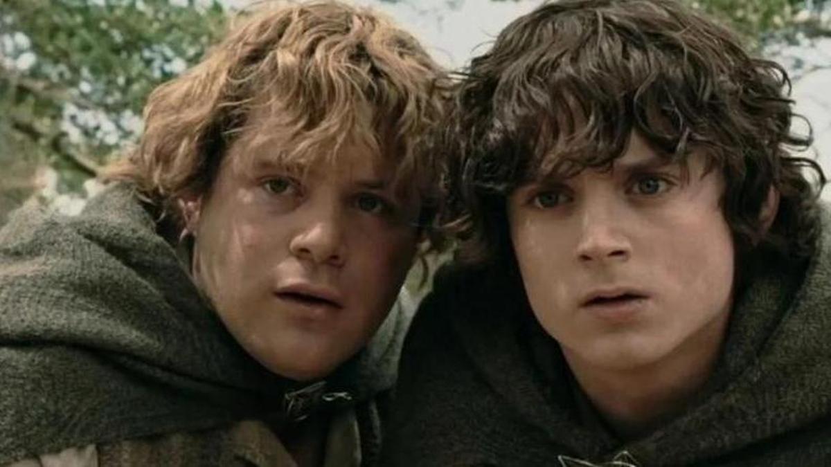 Sean Astin (Samsagaz Gamgí) i Elijah Wood (Frodo)