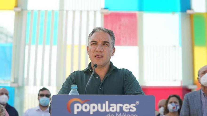 Bendodo, durante el acto de partido celebrado por el Día de la Hispanidad en Málaga.