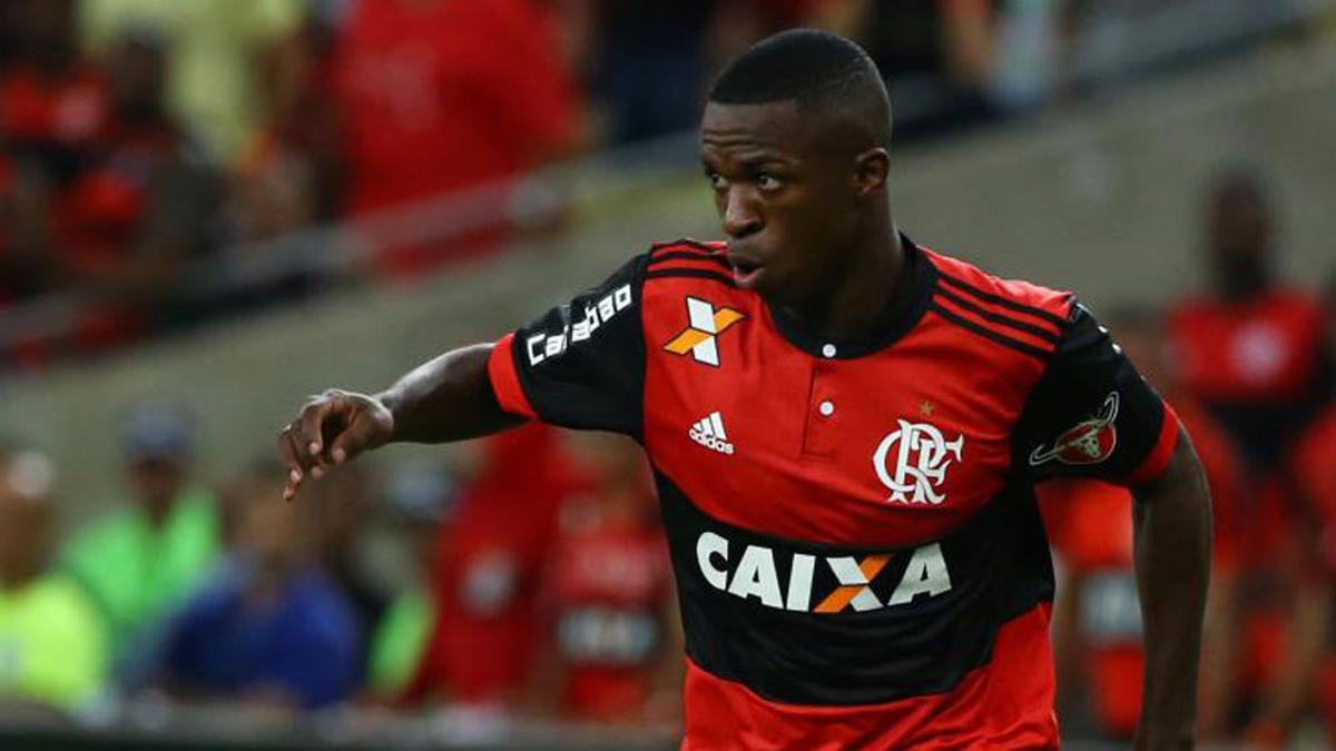 Vinicius durante su etapa en el Flamengo.