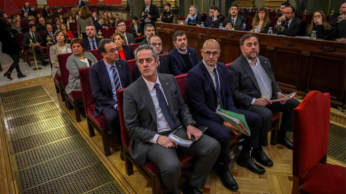 Los acusados del ’procés’, en el banquillo del Tribunal Supremo.