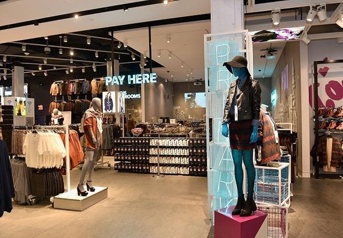 Interior de una de las tiendas de Primark, en Boston