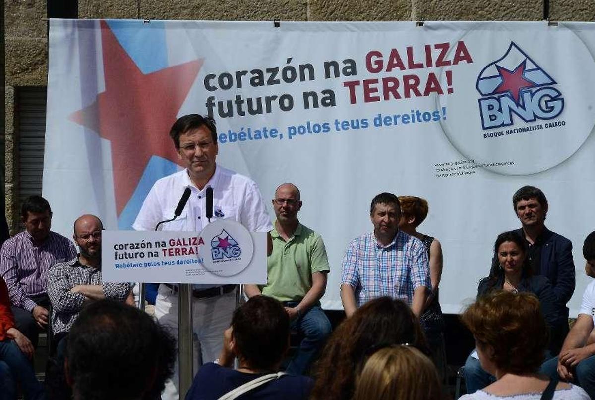 Vence asegura en Cangas que sin soberanía non hay políticas de izquierdas