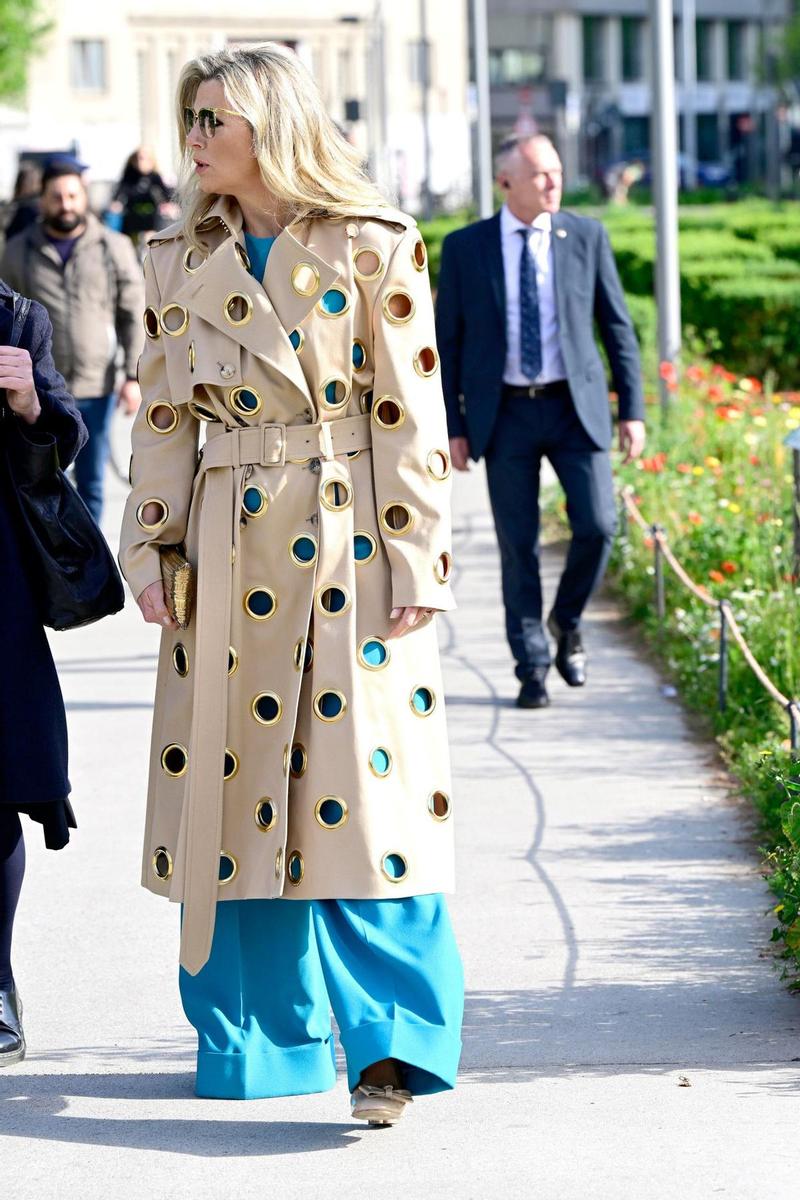La gabardina de Máxima de Holanda