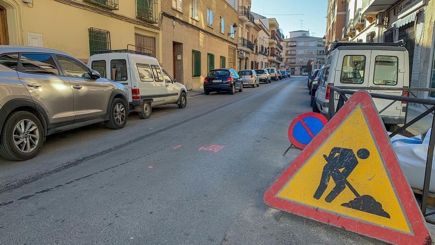 Imagen de archivo de obras en una calle.