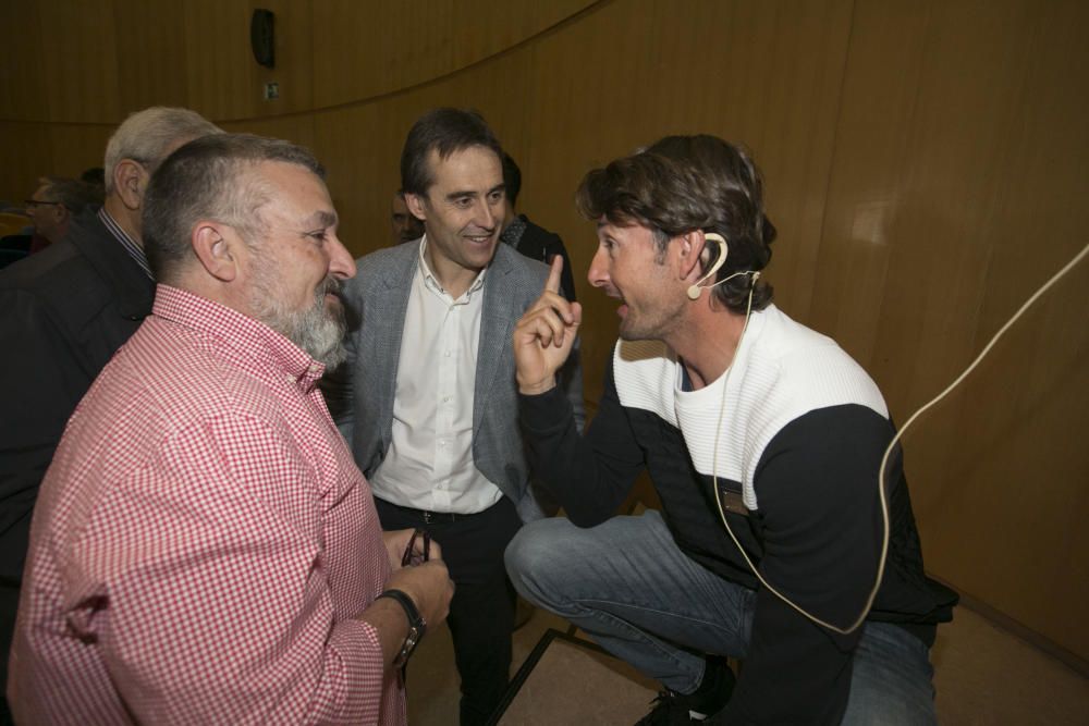 El seleccionador Julen Lopetegui en la Universidad de Alicante.