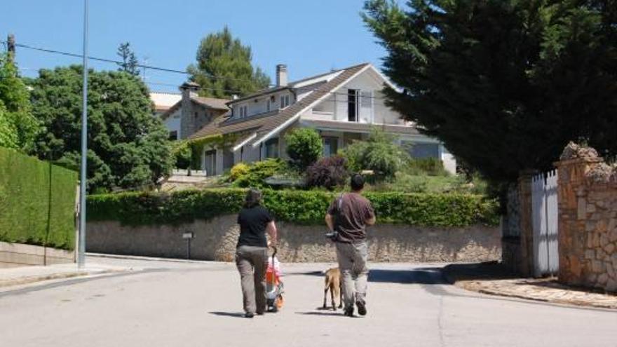 Imatge de la urbanitzacio de Pineda, dins del terme municipal de Sant Fruitós