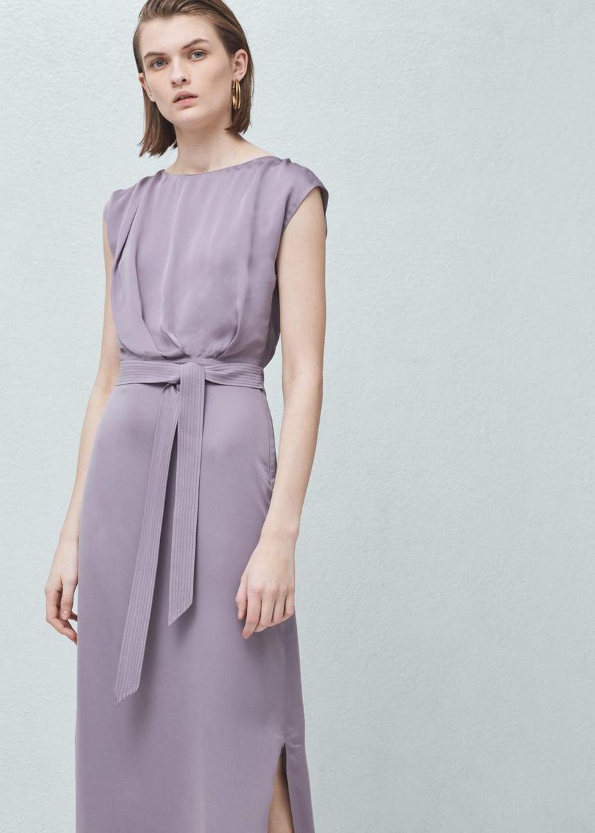 La perfecta invitada 'low cost', vestido fluido de Mango (69,99€)