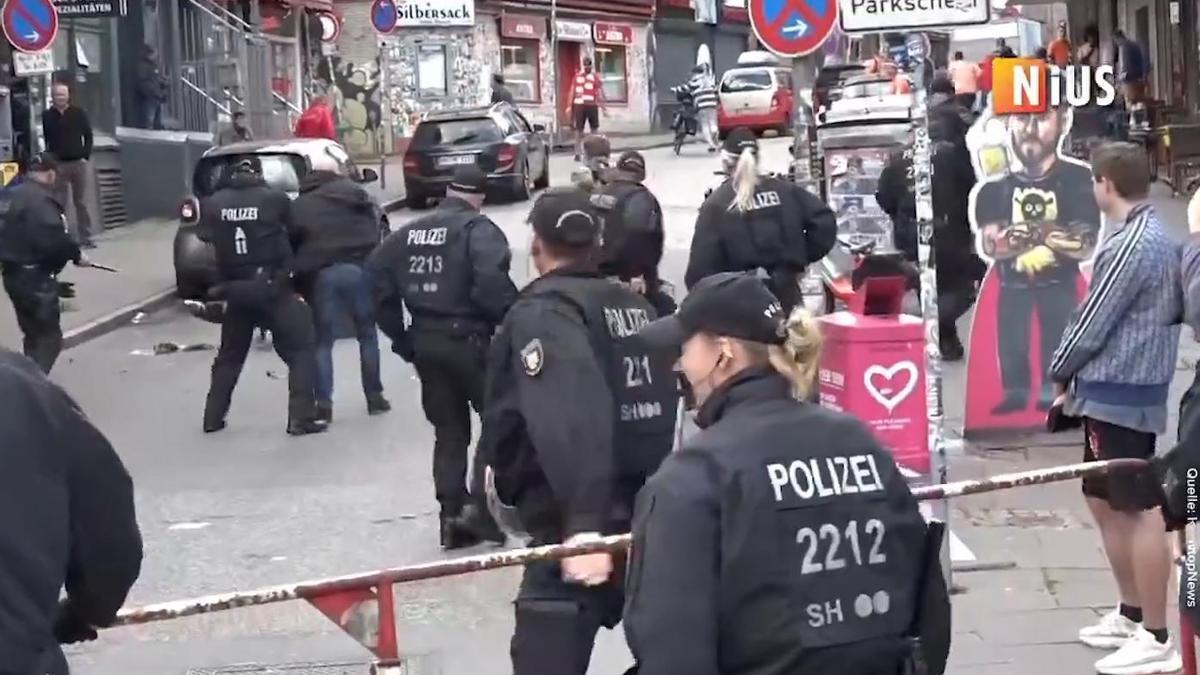 La policía dispara a un hombre con un cóctel molotov antes del Polonia-Países Bajos