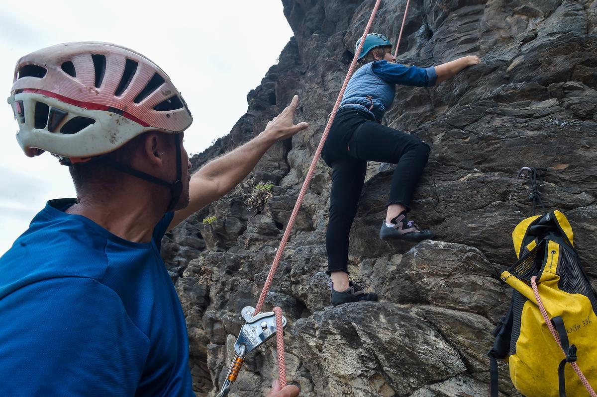 Escalada de iniciación en Quintanilla.