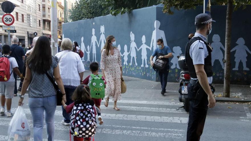 L&#039;Escola Vedruna de Girona, en una imatge del primer dia de curs d&#039;enguany