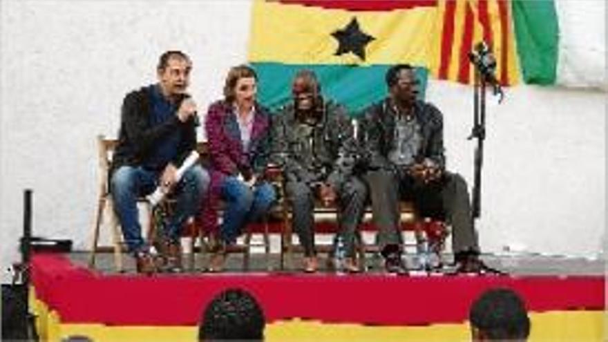 Carles Solà, Carme Forcadell, Saoka Kingolo i Abdou Mawa N&#039;Diaye