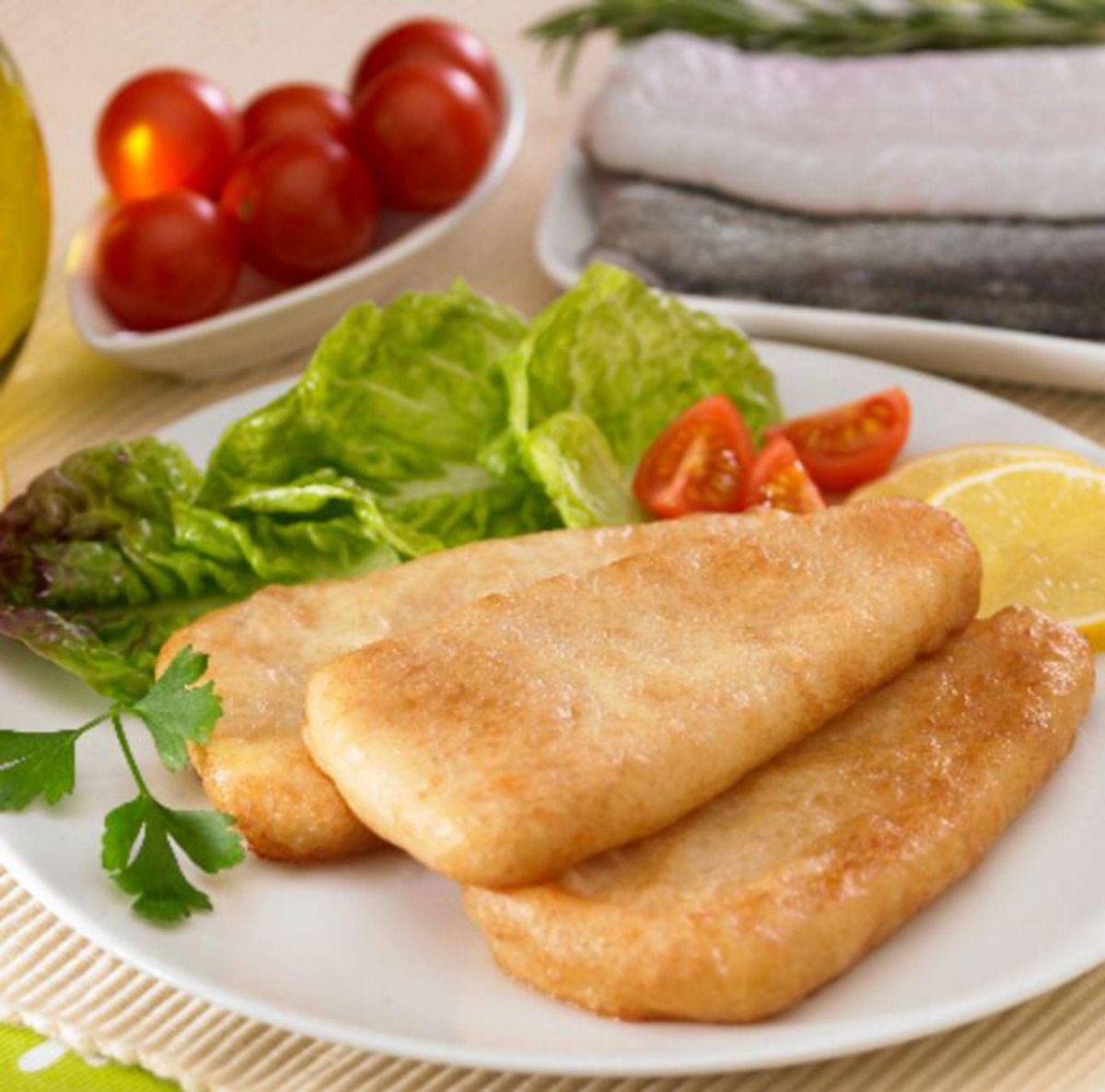 Filetes de merluza empanada. |  Cedida