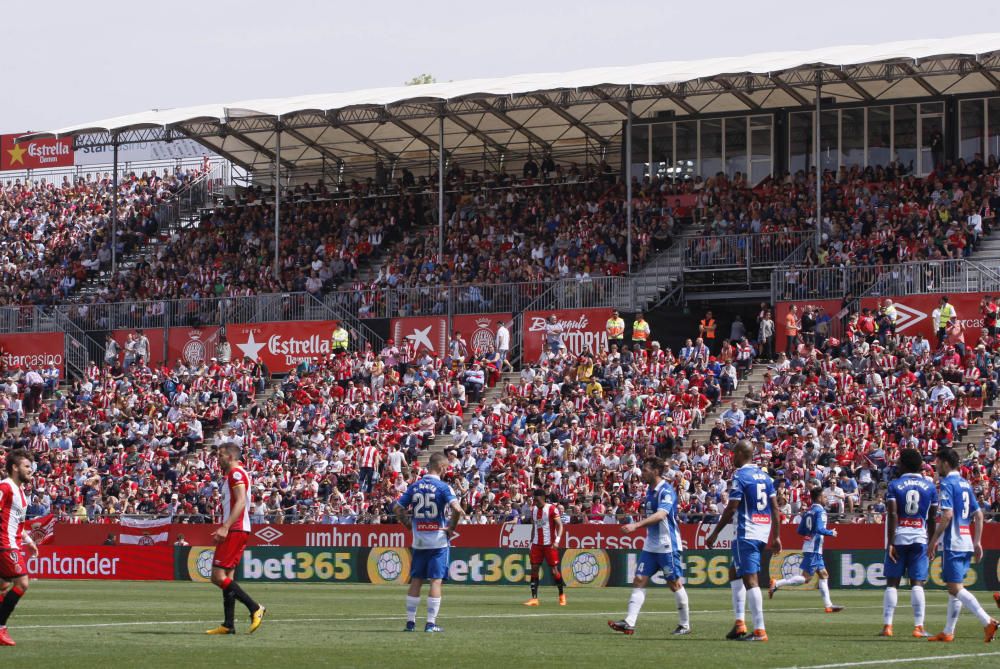 Montilivi s'omple pel derbi Girona - Espanyol