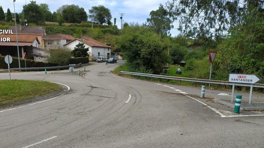 Glorieta de La Llorea en la que fueron sorprendidos los participantes en la carrera ilegal.