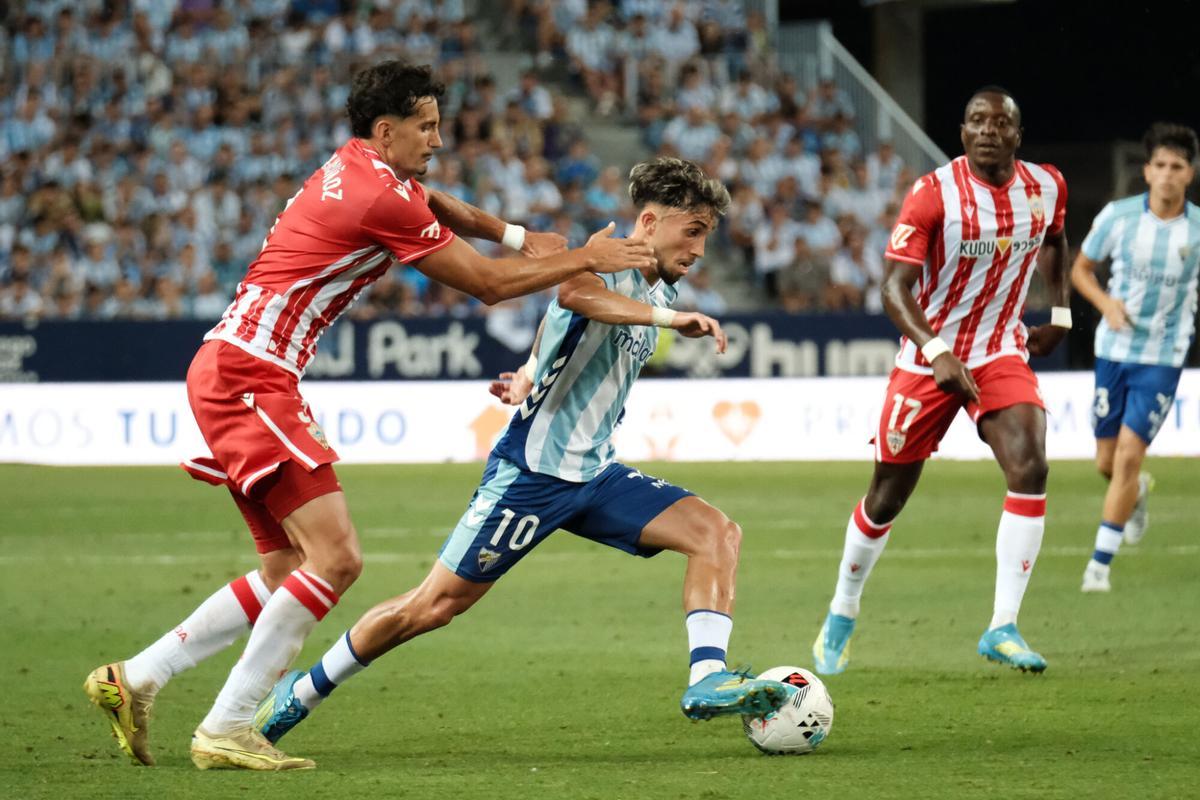 Málaga CF vs UD Almería, en imágenes