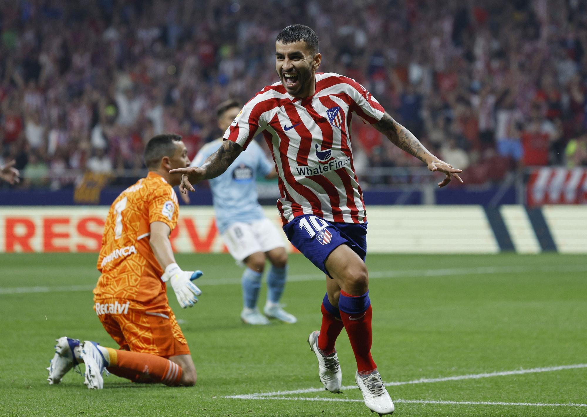 Las imágenes que resumen los mejores momentos del partido Atlético de Madrid 4-1 Celta