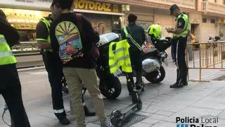 Denuncian a 41 conductores de patinetes en Palma por cometer numerosas infracciones