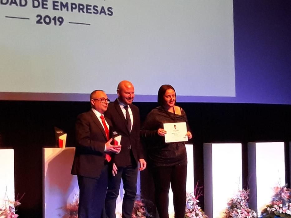 La entrega remata una semana trinfal para Realce, que también había sido galardonada con el premio a la Micropyme Local en los premios Paterna Ciudad de Empresas 2019