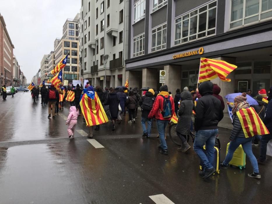 Marcha en apoyo a Carles Puigemont en Berlín