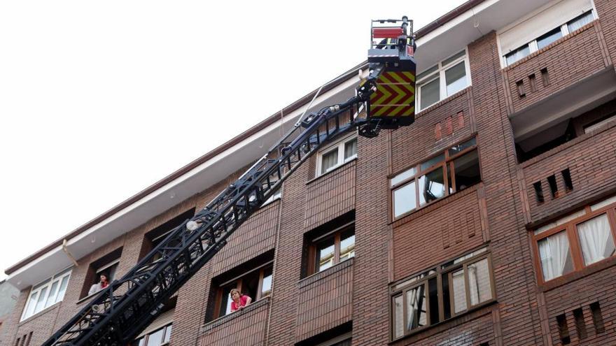 Intervención de los bomberos