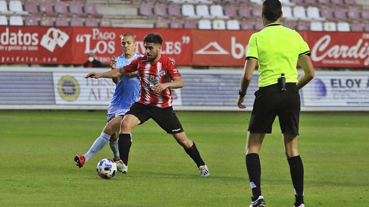 Juanan, durante un partido en el Ruta. | J. L. F.