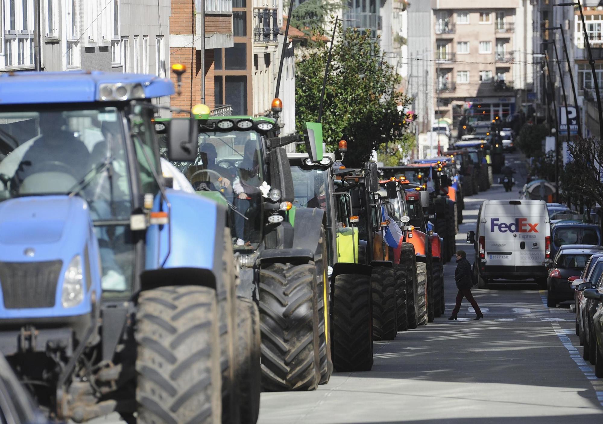 Protestas de los agricultores en Galicia