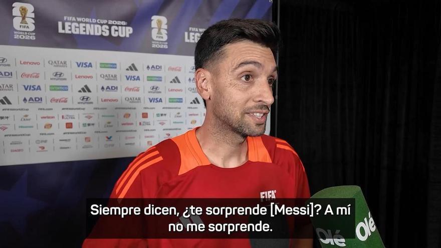 Pastore: "Messi está en un nivel muy superior a todos"