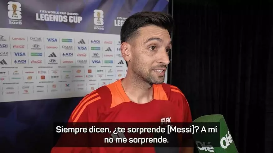 Pastore: "Messi está en un nivel muy superior a todos"