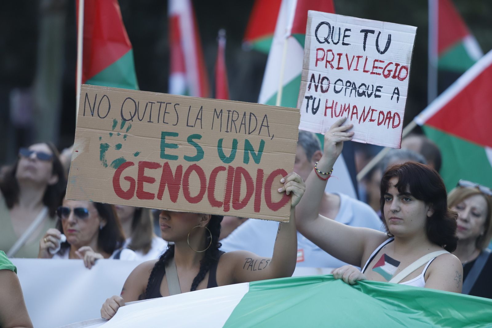 La manifestación por Palestina, en imágenes